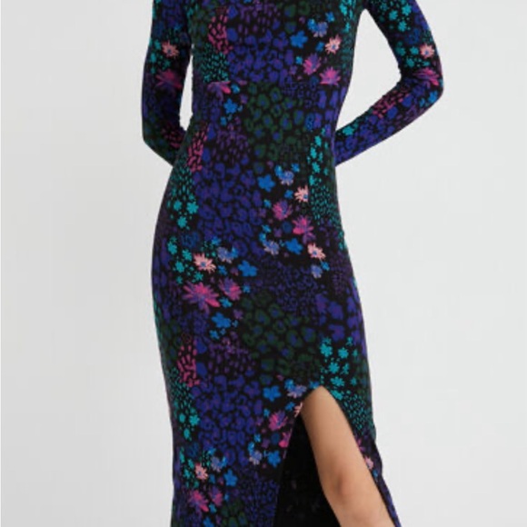 Desigual Slim Floral Midi Dress - Picture 2 of 5